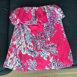 Lilly Pulitzer strapless top